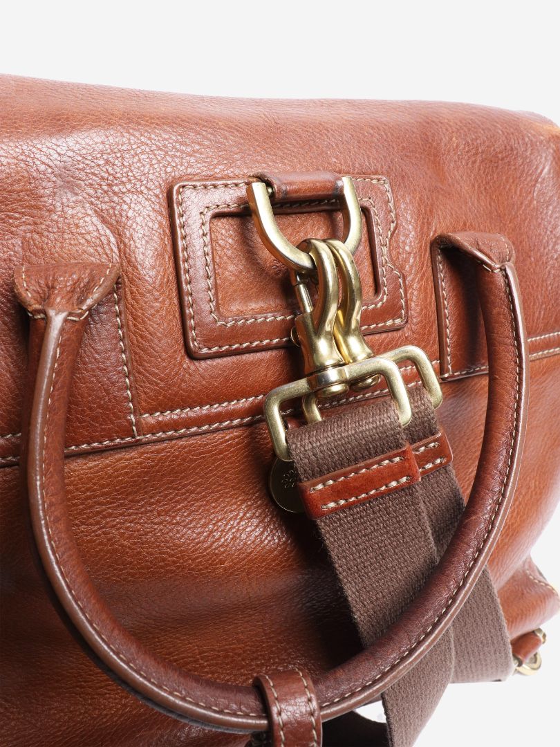 Brown Bayswater leather backpack