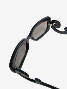 Prada Black baroque swirly sunglasses