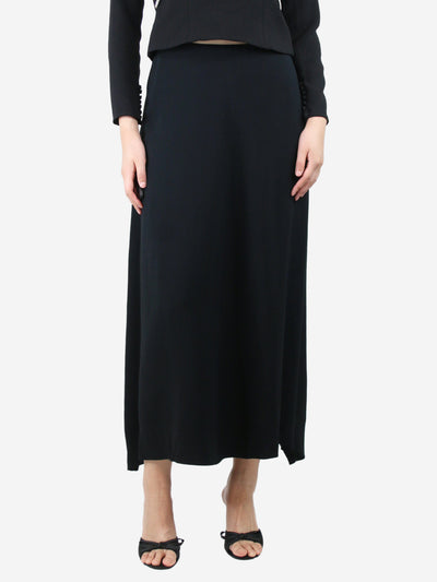 Black A-line maxi skirt - size UK 14 Skirts Jil Sander 