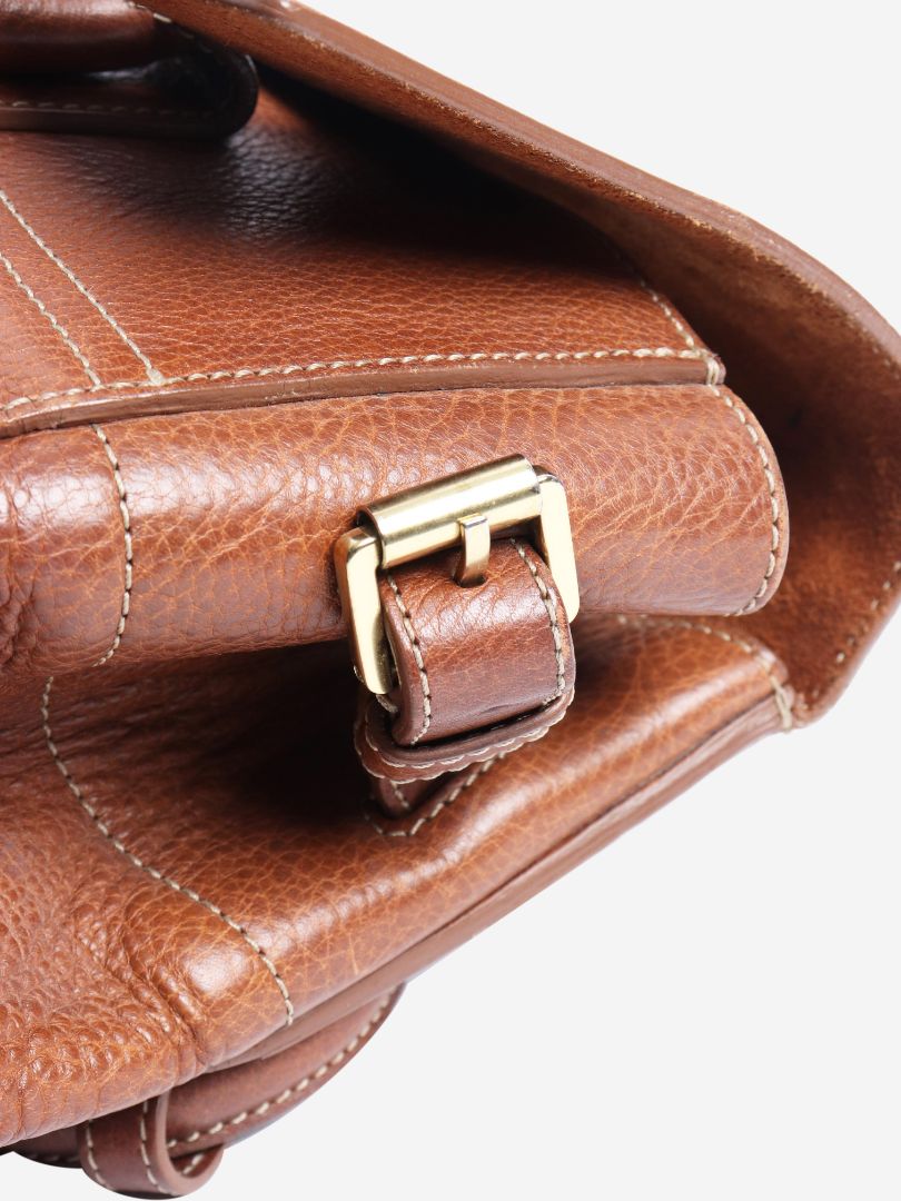 Brown Bayswater leather backpack