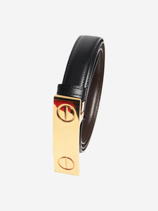 Cartier Black leather belt
