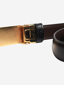 Cartier Black leather belt
