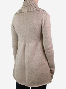 Vince Brown single-button cashmere-blend jumper - size M