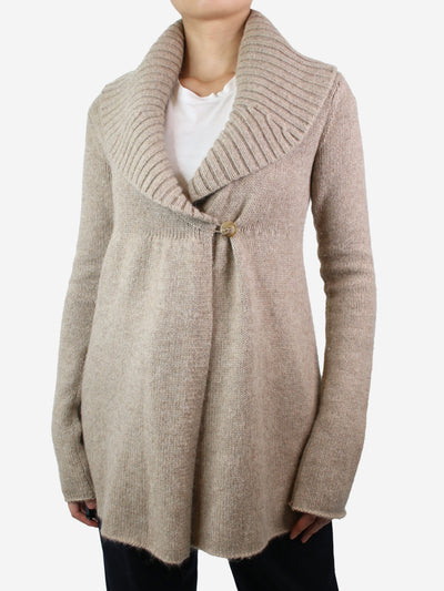 Brown single-button cashmere-blend jumper - size M Knitwear Vince 