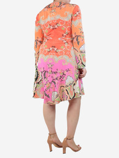 Multicolour floral and paisley mini dress - size UK 14 Dresses Etro 
