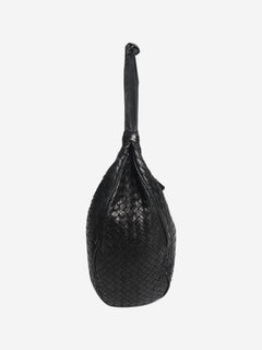 Black Intrecciato hobo bag