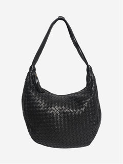 Black Intrecciato hobo bag