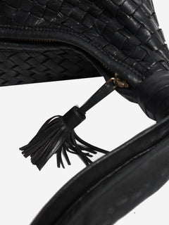 Black Intrecciato hobo bag
