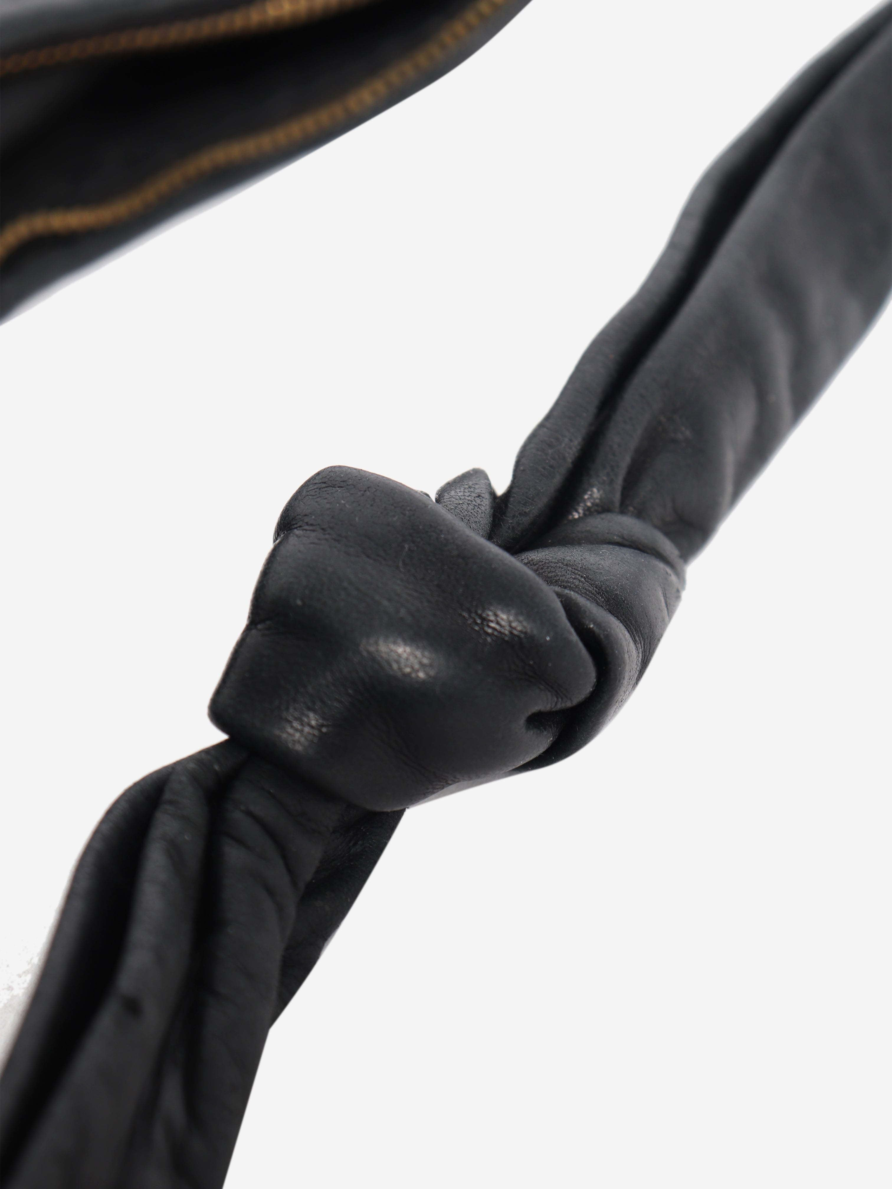 Black Intrecciato hobo bag