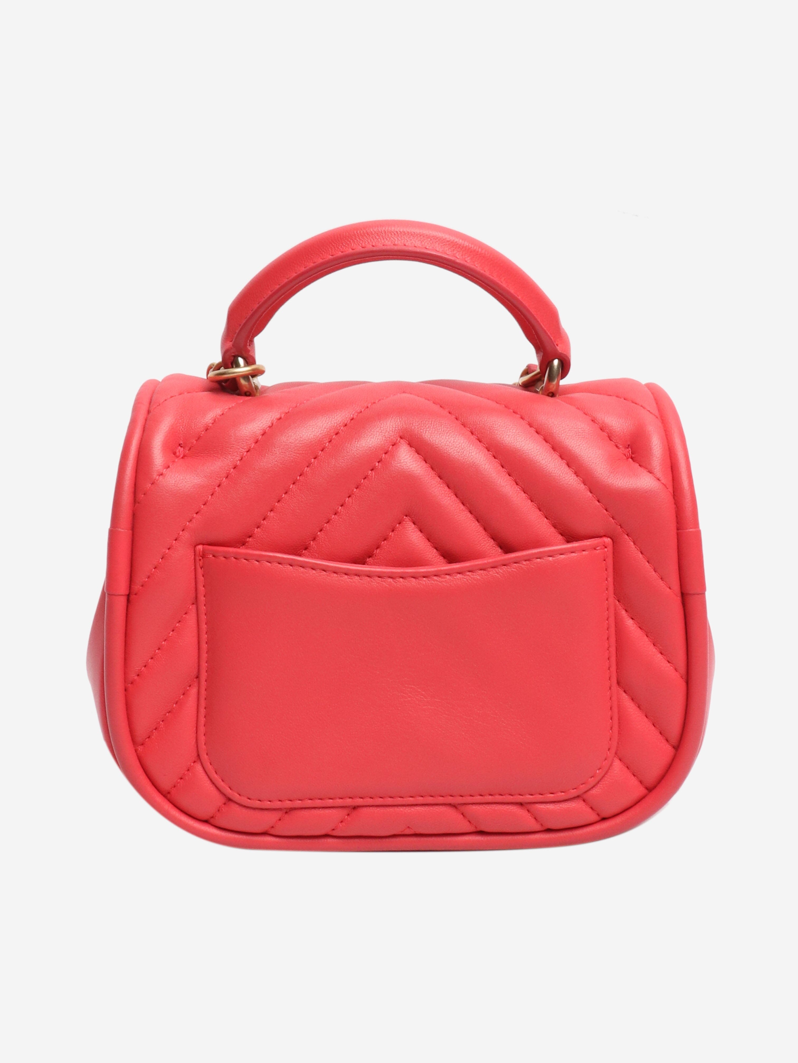 Pink 2017 chevron v-stitch lambskin shoulder bag Shoulder bags Chanel 