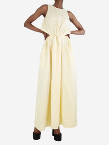 Jil Sander Pale yellow sleeveless dress - size UK 6