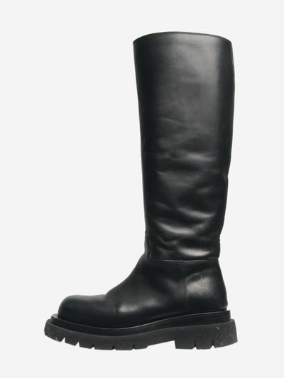 Black leather knee-high boots - size EU 40 Boots Bottega Veneta 