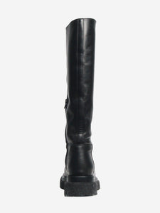 Bottega Veneta Black leather knee-high boots - size EU 40