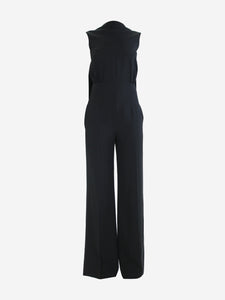 Celine Black tailored pleated jumpsuit - size FR 36
