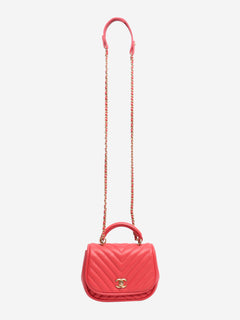 Pink 2017 chevron v-stitch lambskin shoulder bag Shoulder bags Chanel 