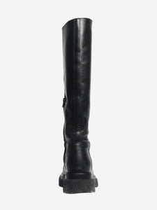 Bottega Veneta Black leather knee-high boots - size EU 40