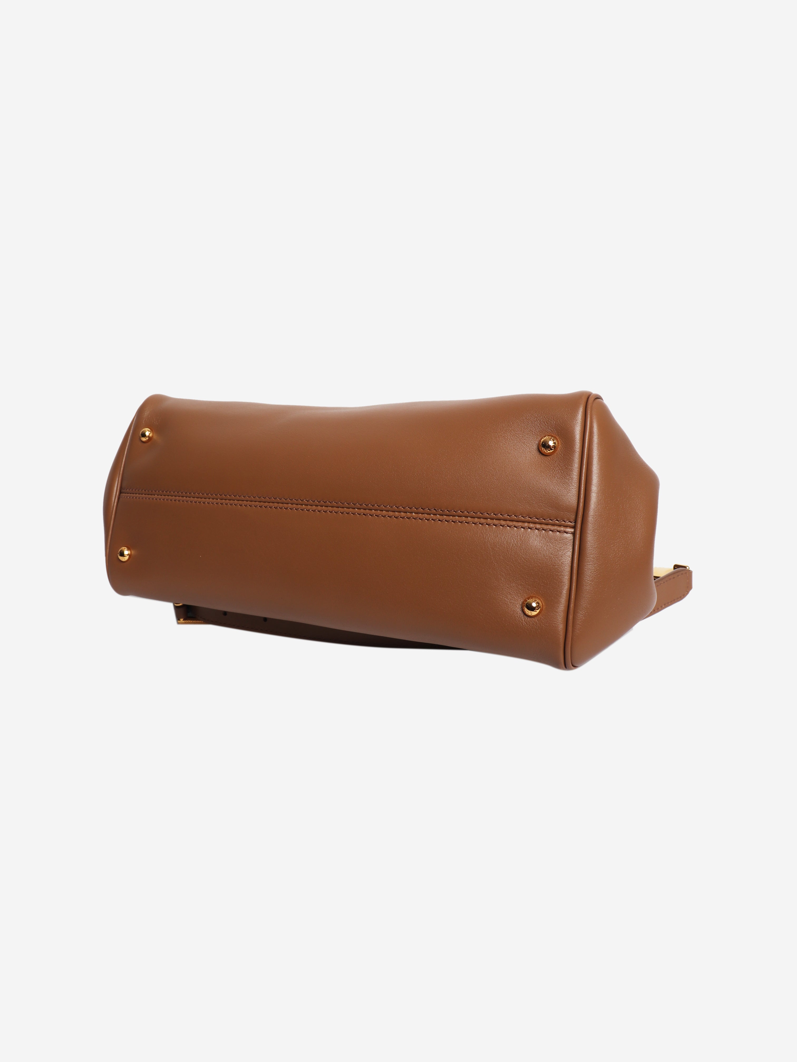 Brown My Sicily leather shoulder bag