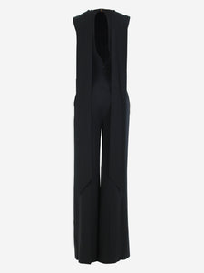 Celine Black tailored pleated jumpsuit - size FR 36