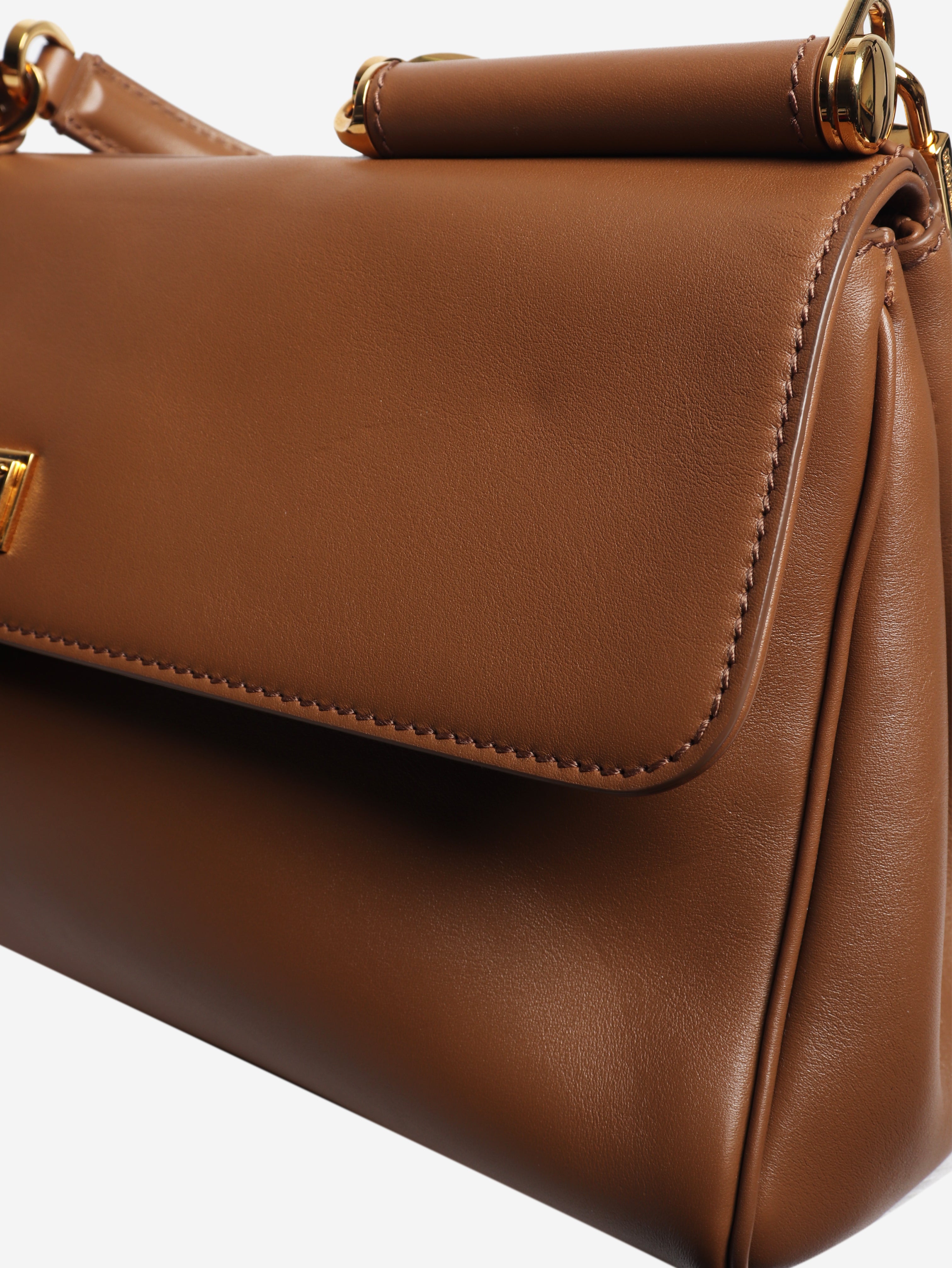 Brown My Sicily leather shoulder bag