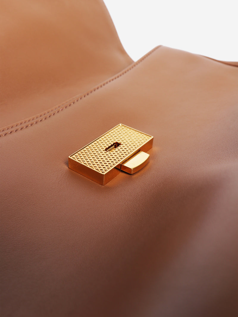 Brown My Sicily leather shoulder bag