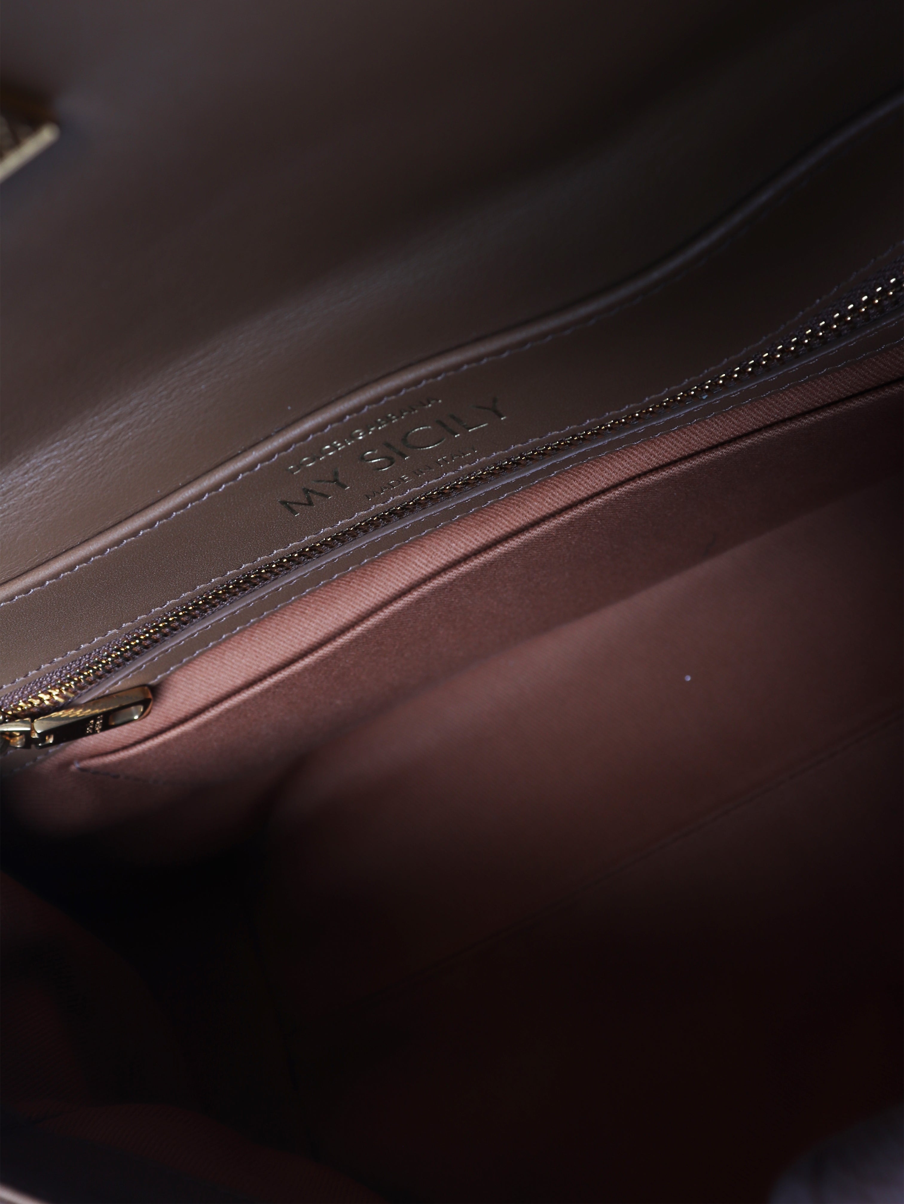 Brown My Sicily leather shoulder bag