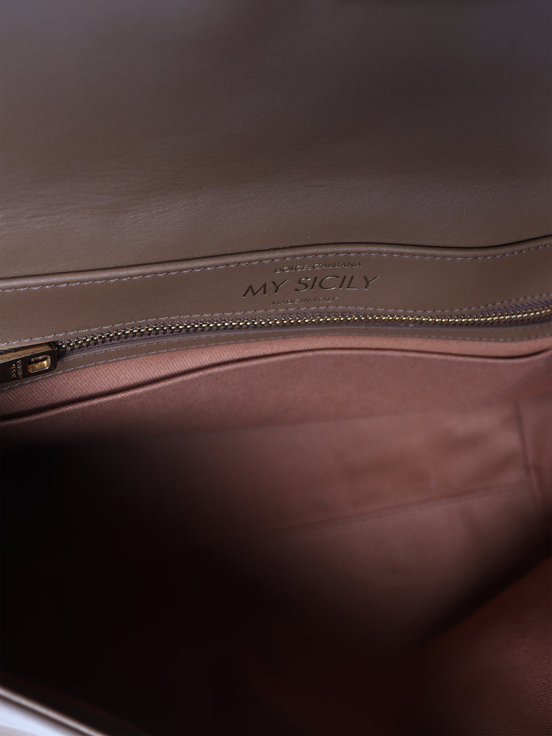 Brown My Sicily leather shoulder bag