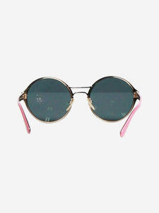 Prada Black and pink round sunglasses