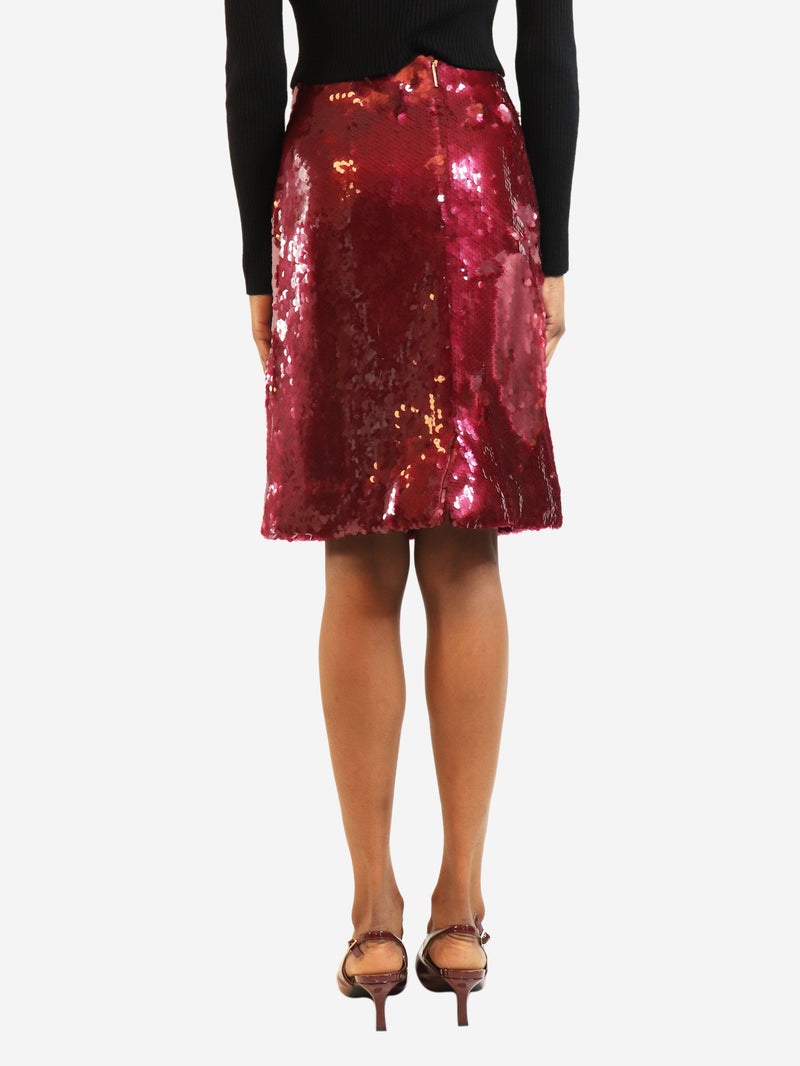Purple sequin skirt - size UK 4 Skirts 16 Arlington 
