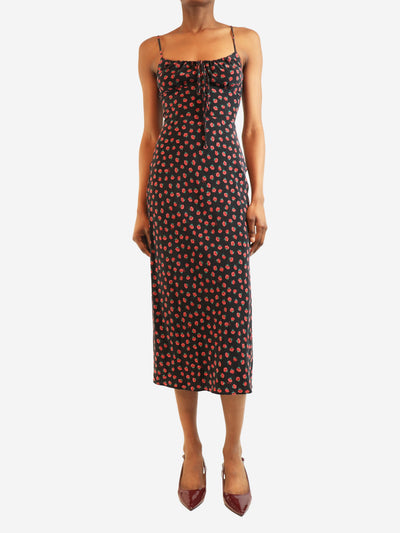 Rose print silk dress - size XS Dresses Realisation 
