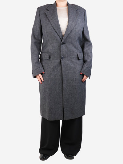 Dark grey wool coat - size UK 14 Coats & Jackets Prada 