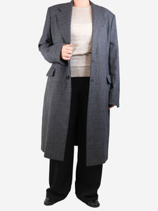 Prada Dark grey wool coat - size UK 14