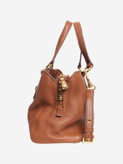 Brown leather 2way bag Top Handle Bags Miu Miu 