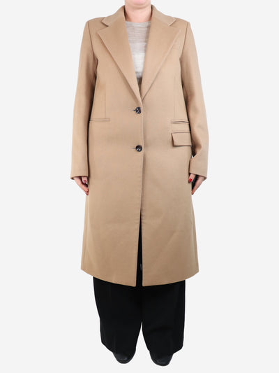 Beige single-breasted wool coat - size UK 12 Coats & Jackets Joseph 