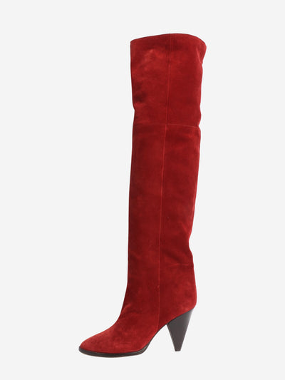 Red suede knee-high boots - size EU 40 Boots Isabel Marant 