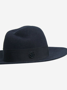 Maison Michel Navy blue fedora hat - size S