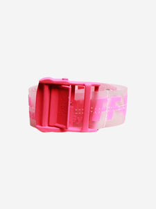 Off-White Neon pink Industrial belt