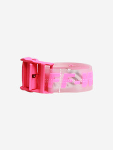 Off-White Neon pink Industrial belt