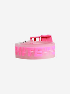 Off-White Neon pink Industrial belt