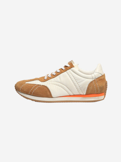 White and tan Sport sneakers - size EU 42 Trainers Toteme 
