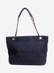 Chanel Dark blue 2020 tweed GST tote bag