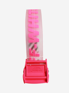 Off-White Neon pink Industrial belt