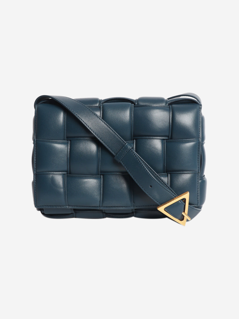 Navy padded Cassette bag