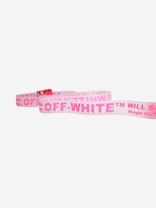 Off-White Neon pink Industrial belt