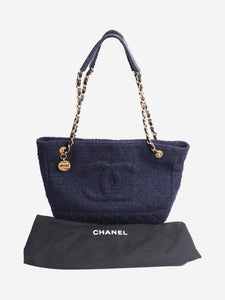 Chanel Dark blue 2020 tweed GST tote bag