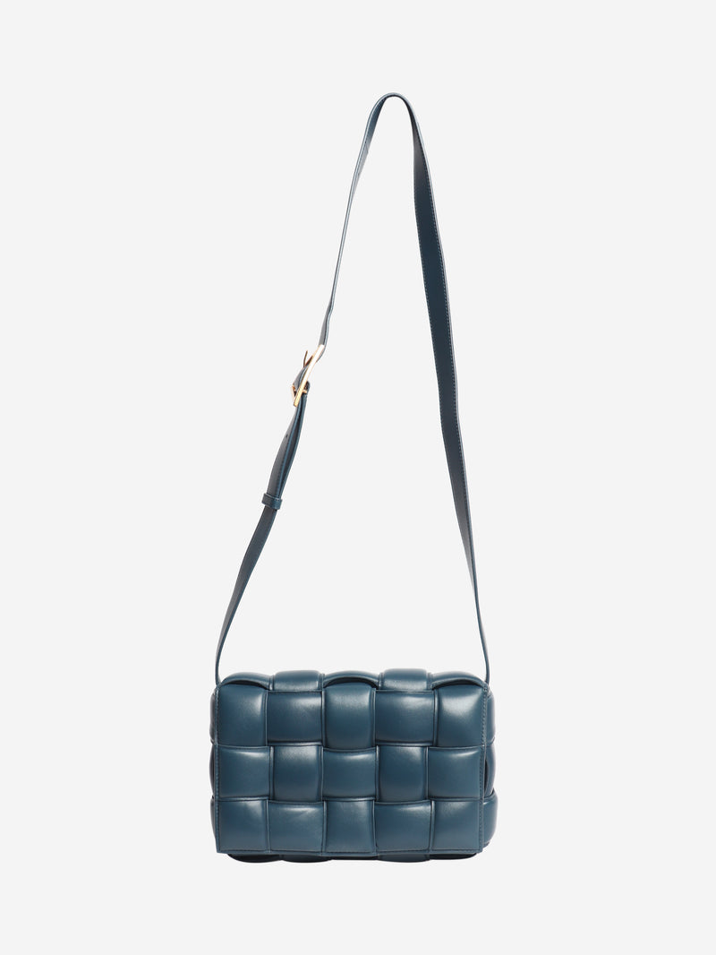 Navy padded Cassette bag