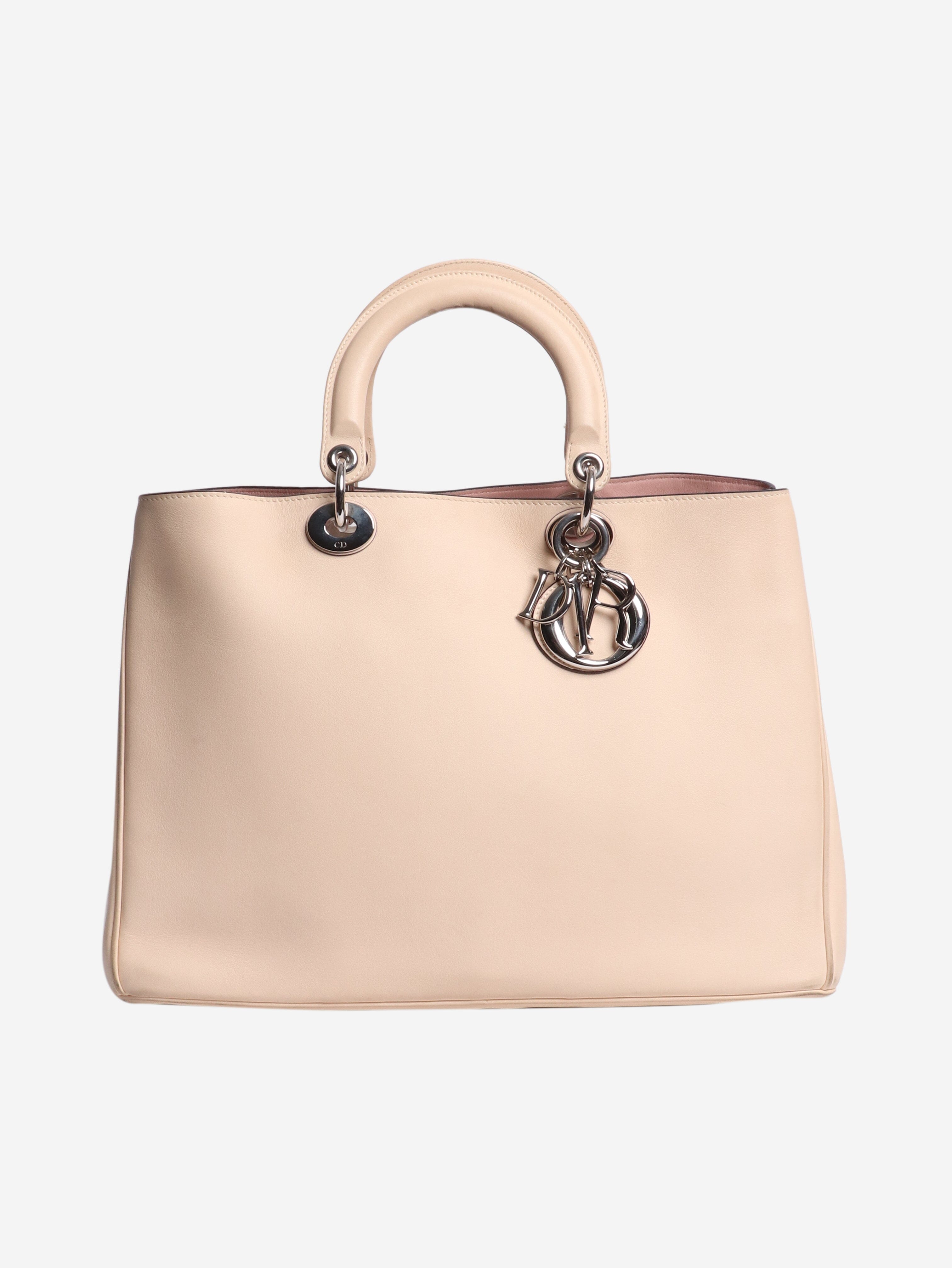 Cream large Diorissimo tote bag Handbags Dior 