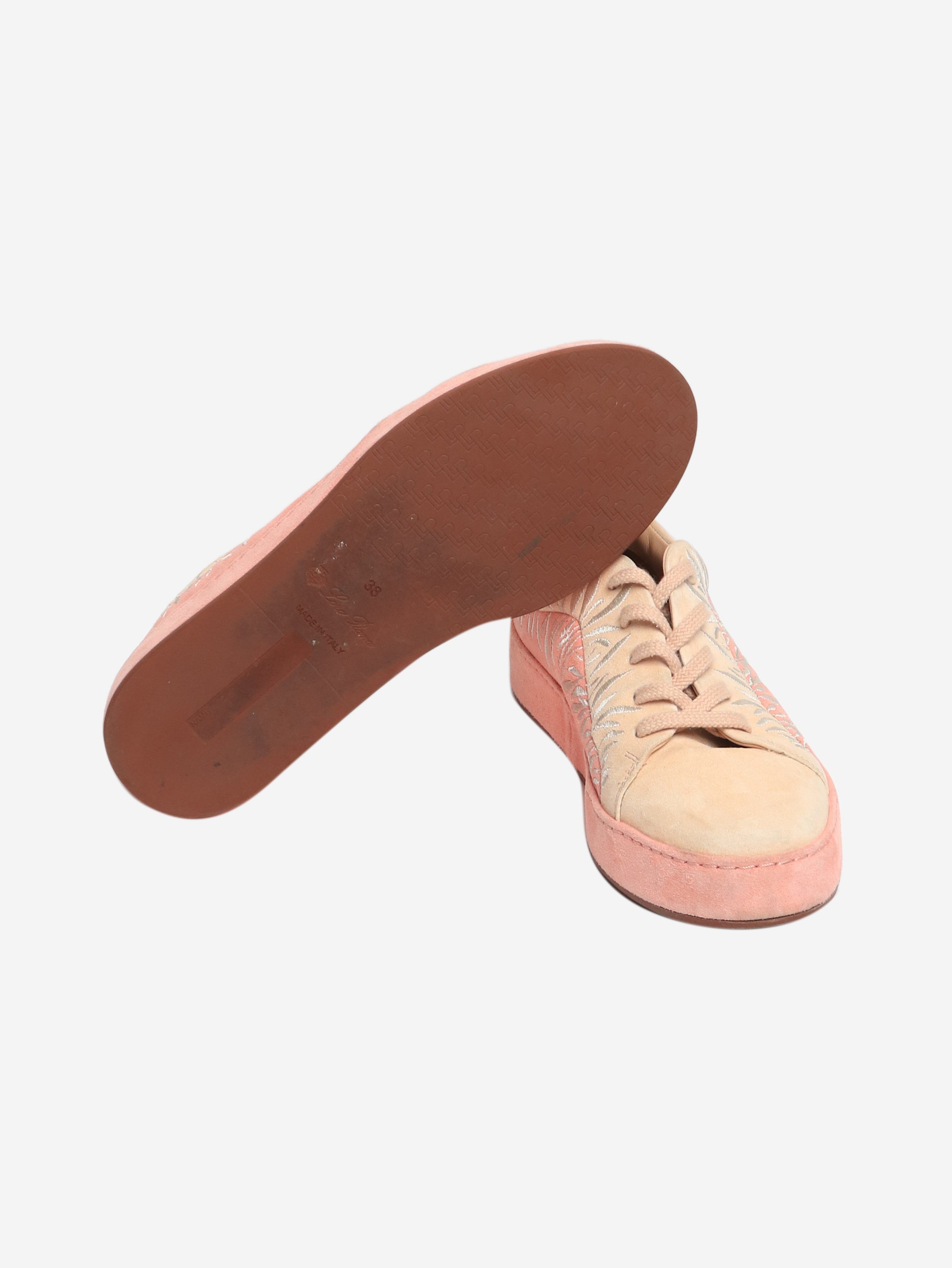 Pink Nuages suede trainers - size EU 38 (UK 5) Trainers Loro Piana 