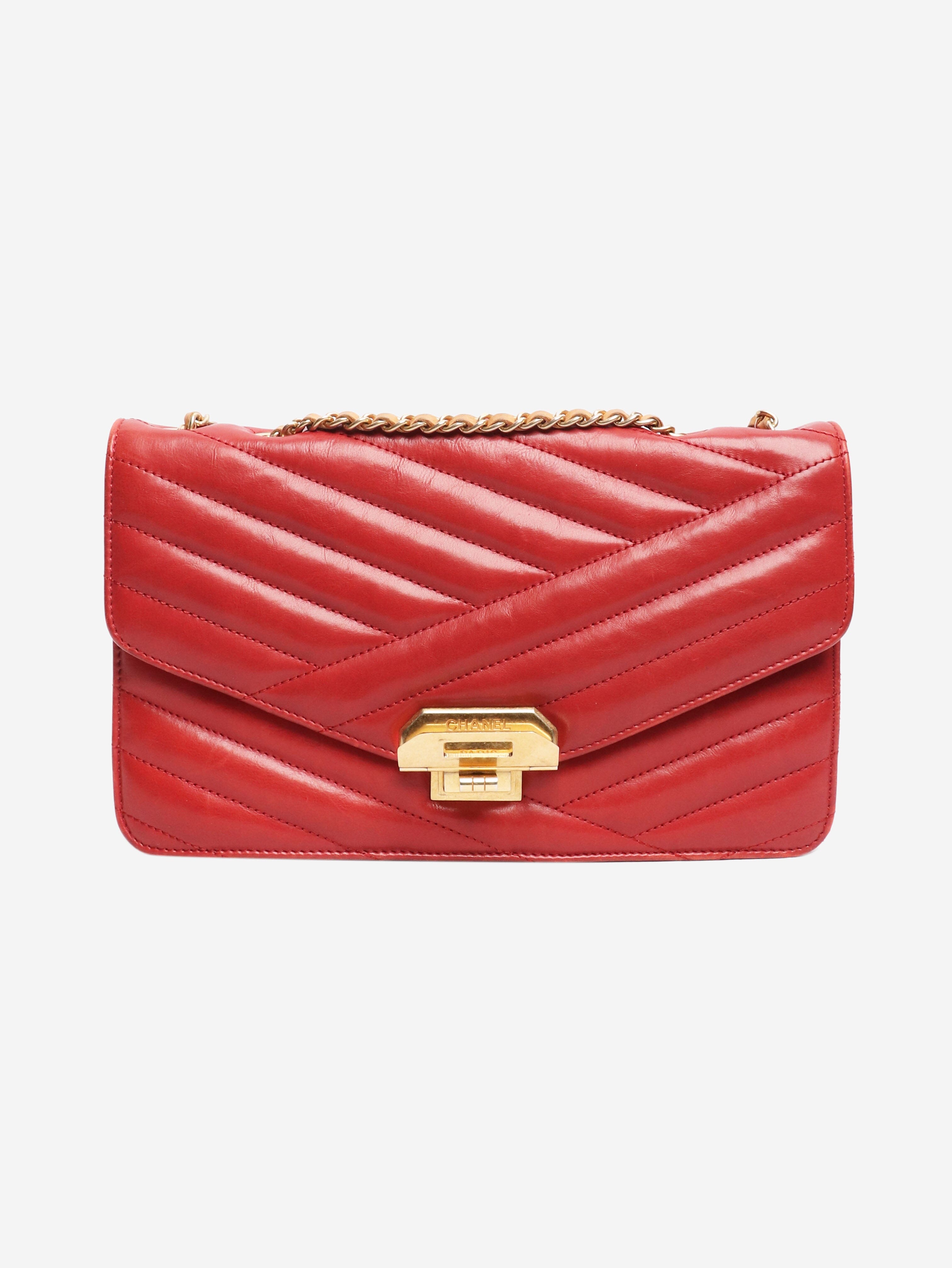 Red 2011 Gabrielle quilted leather shoulder bag Shoulder bags Chanel 