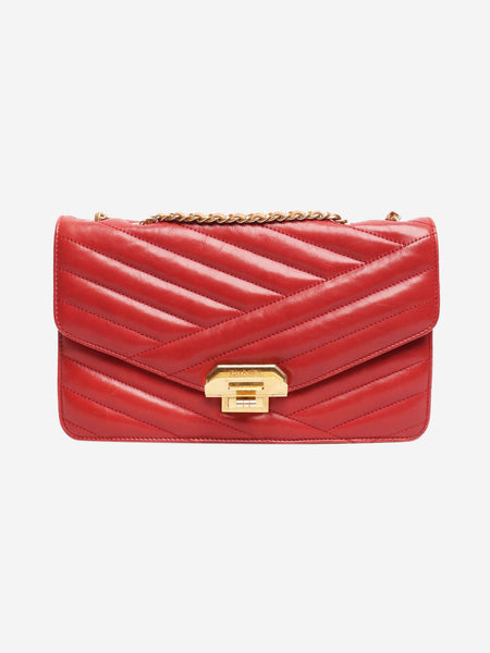 Red 2011 Gabrielle quilted leather shoulder bag product image
