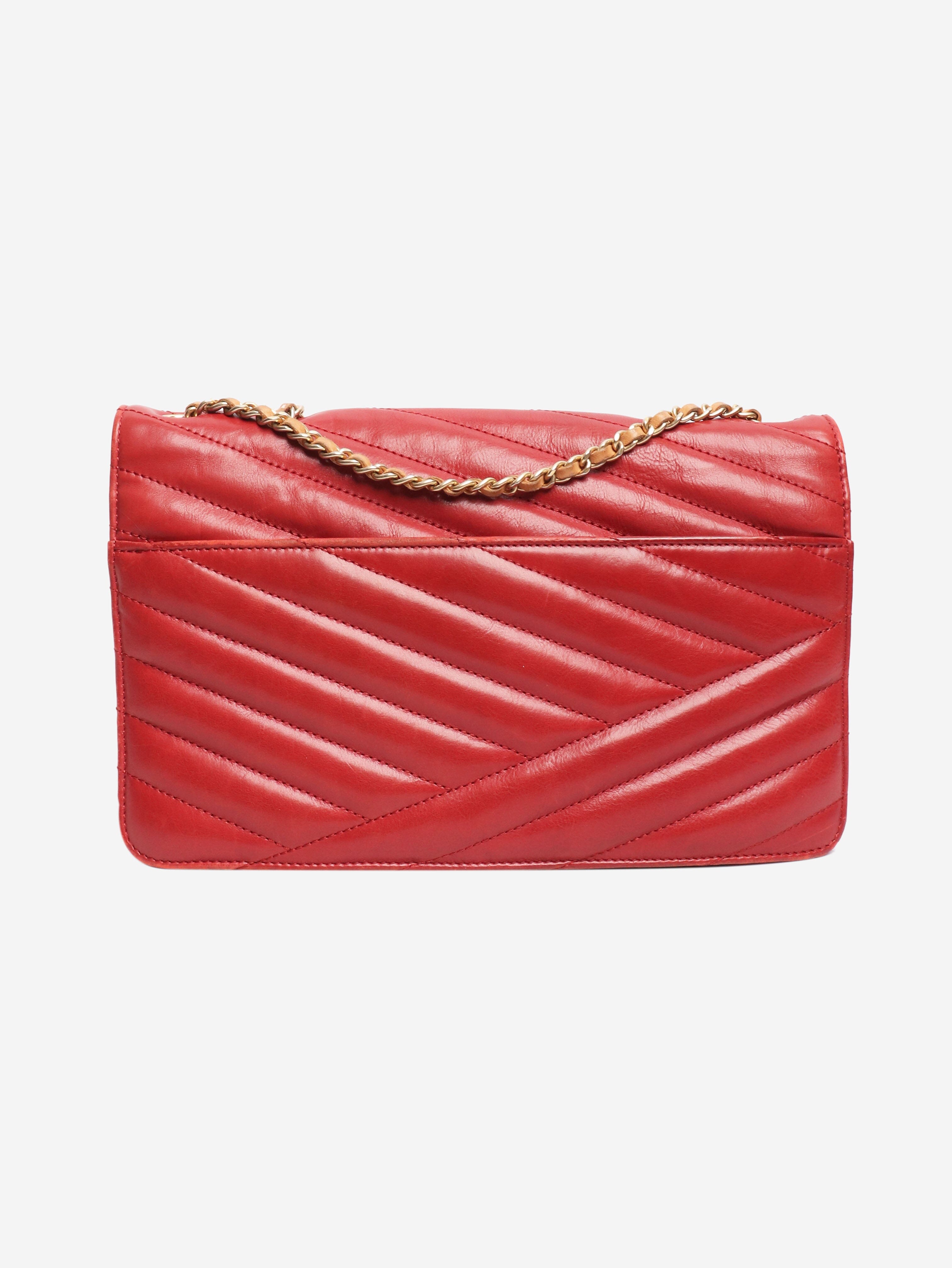 Red 2011 Gabrielle quilted leather shoulder bag Shoulder bags Chanel 